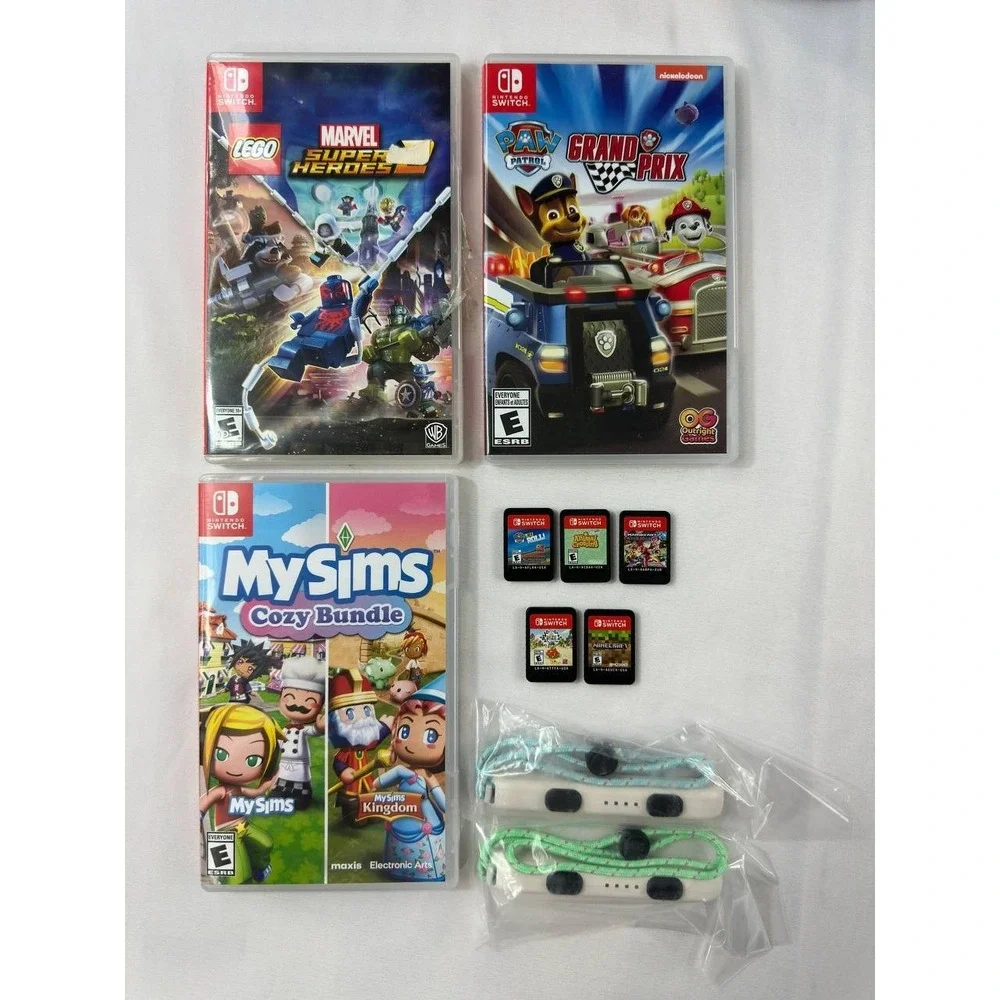 Nintendo Switch Animal Crossing New Horizons Special Edition 32GB Bundle 8 Games